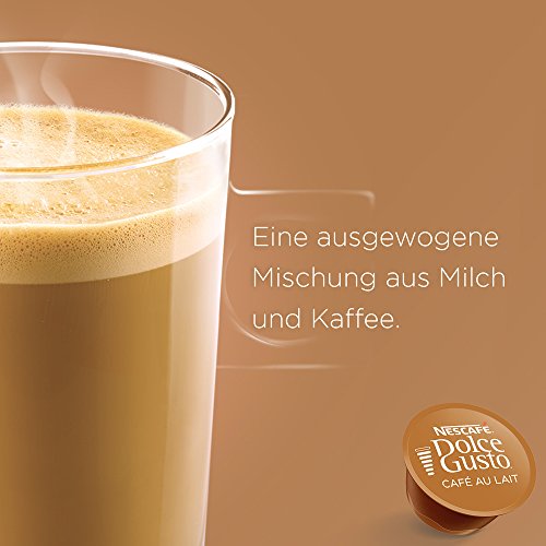 Nescafé Dolce Gusto - Café con leche, pack de 6, 6 x 16 cápsulas