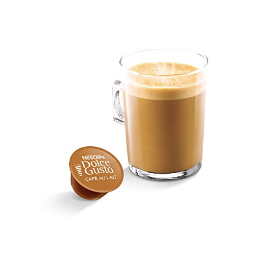 Nescafé Dolce Gusto - Café con leche, pack de 6, 6 x 16 cápsulas