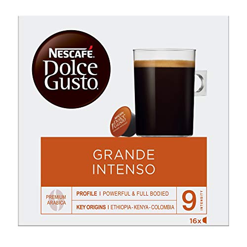 NESCAFÉ Dolce Gusto Cápsulas de Café Grande Intenso, Pack de 3 x 16 Cápsulas - Total: 48 Cápsulas de Café