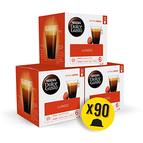 Nescafé DOLCE GUSTO Magnum Café LUNGO - Cápsulas de Café - 3 x 30 - 90 Cápsulas