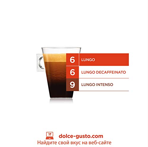 Nescafé DOLCE GUSTO Magnum Café LUNGO - Cápsulas de Café - 3 x 30 - 90 Cápsulas