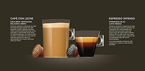 Nescafé Dolce Gusto Variety Pack, 3 Estuches Espresso Intenso Y 3 Estuches Café Con Leche