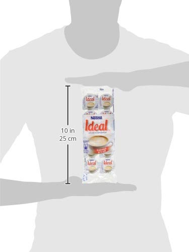 Nestlé Ideal - Leche evaporada semidesnatada en porciones - Caja de leche evaporada 24 x 10 x 0.075 g