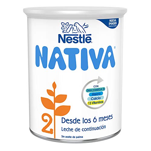 NESTLÉ NATIVA 2 – Leche de continuación en polvo – Fórmula Para bebés - A partir de los 6 meses - 800g