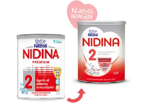 NESTLÉ NIDINA 2 - Leche de continuación en polvo - Fórmula Para bebés - A partir de los 6 meses -800g