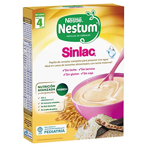 Nestlé Papillas SINLAC, Cereales para bebé - 250 gr.