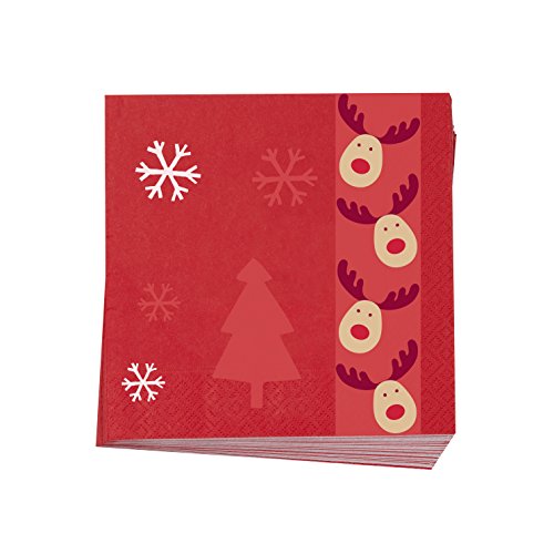 Neviti Rocking Rudolf, Servilletas de Papel, Multicolor, 16 Unidades