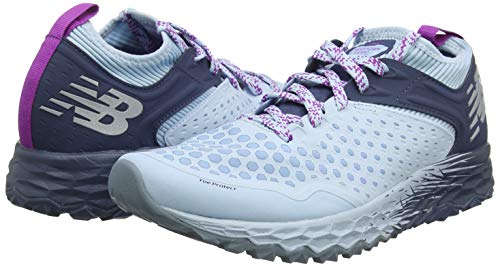 New Balance Fresh Foam Hierro v4, Zapatillas de Running para Mujer, Azul (Air/Voltage Violet/Vintage Indigo A4), 37 EU