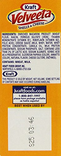 New Kraft Velveeta Shell and Cheese Original Pasta 340g (pack of 1)