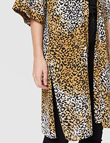 New Look Ange Animal Kimono Chaqueta Punto, Marrón (Brown Pattern 29), 36 (Talla del Fabricante: 51) para Mujer