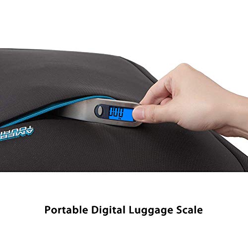 Newdora Báscula Digital para Equipaje Escala del Equipaje Pesa Maletas Viaje Báscula Digital LCD Portátil Bascula para Maletas de Viaje 110 lb/50 kg para Hogar y Viajes