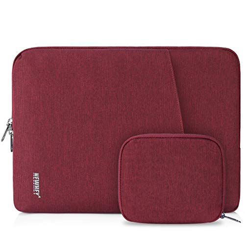 NEWHEY Funda Portatil 13-14 Pulgadas Funda para Macbook Air 13 Pulgadas Impermeable Funda Ordenador Blandas Antigolpes con Pequeño Caso Rojo