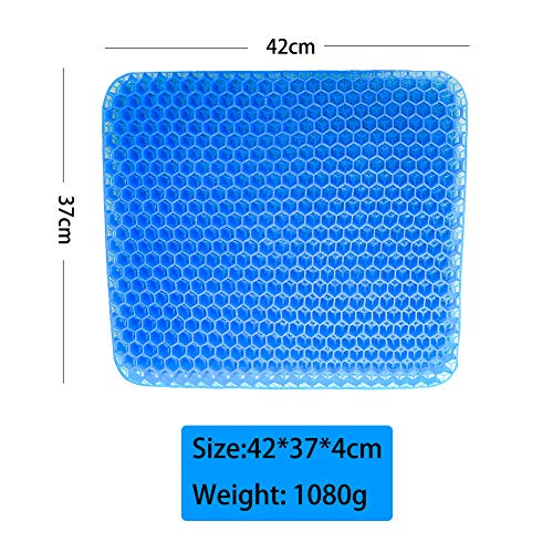 NewMum Cojín de Gel Multifuncional, cojín de Apoyo de Asiento de Silla de Alta Elasticidad, Fresco y Transpirable, para aliviar la Fatiga de la Cadera