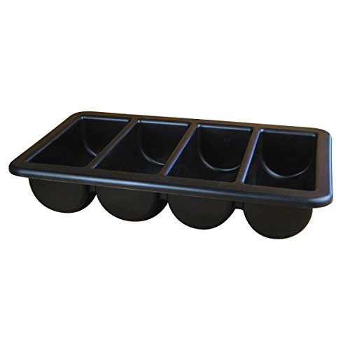 Nextday Catering Equipment Supplies nev-cb1 – 1-BLK bandeja de cajón para cubiertos/caja, GN 1/1, 13 "x 21, Negro