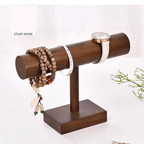 NH-watch stand Marco de la joyería Pulsera de Madera Maciza horneada Creativa Reloj Pulsera Estante de Almacenamiento mostrador de la Ventana Accesorios de decoración de Joyas Madera Color marrón