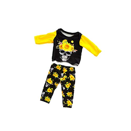 Nicedier Modelo de la Navidad Ropa de la muñeca cráneo Creativo de la Flor de Halloween Muñeca Mini Manera del Equipo Doll Dress Decoración Linda muñeca de la simulación Soft Ropa 1pc Q-509 Tipo