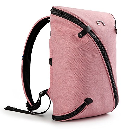 NIID-UNO II Mochila portátil Resistente al Agua con Puerto de Carga USB para hasta 15.6 Pulgadas, Mochila de Negocios Mochila para Viajes de Trabajo de la Universidad (Rosa, Deporte y Estándar)