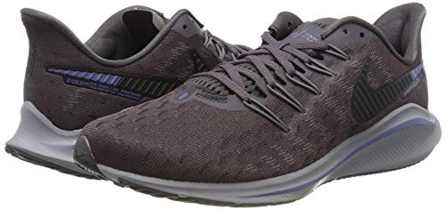 Nike Air Zoom Vomero 14, Zapatillas de Running para Hombre, Gris (Thunder Grey/Black/Stellar Indigo/Gunsmoke/Atmosphere Grey/Lt Blue 005), 43 EU