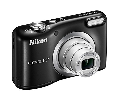 Nikon COOLPIX A10 Cámara compacta de 16.1MP con estuche de regalo + extras (objetivo Nikkor con zoom óptico 5x, grabación de vídeo HD, alimentada con pilas AA), Negro