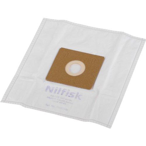 Nilfisk 78602600 Bolsas aspiradoras y prefiltros, Blanco, paquete con 5 unidades