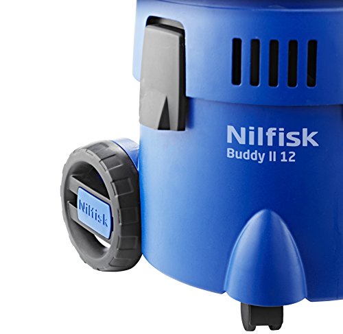 NILFISK Aspirador de Bricolaje Buddy II 12, con o sin Bolsa, 1200 W, 12 litros, 74 Decibelios, Azul