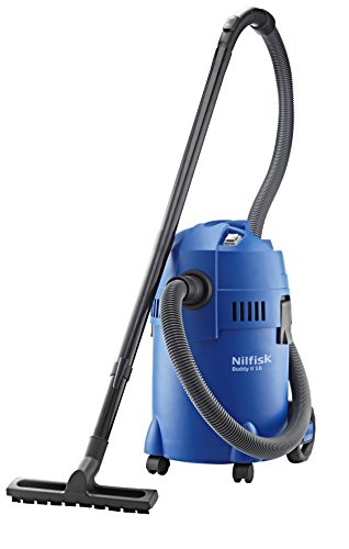 Nilfisk Aspirador de Bricolaje Buddy II 18, con o sin Bolsa, 74 Decibelios, Azul