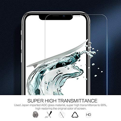 NILLKIN H+ Pro - Protector de Pantalla Compatible con iPhone XR Cristal Templado [Dureza 9H] Ultrafino 0.2mm [Bordes Redondeados 2.5D] Vidrio Premium