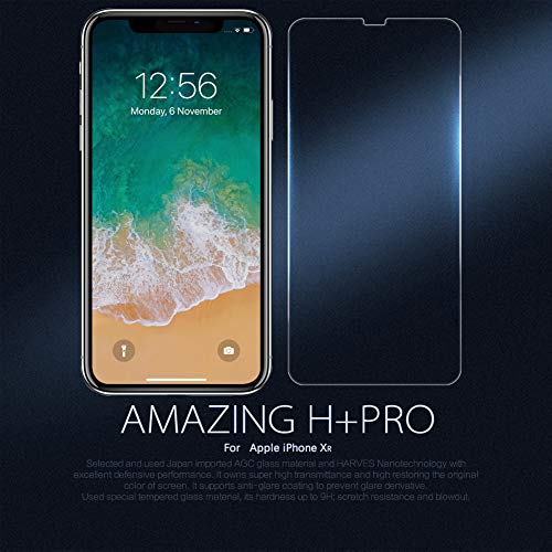 NILLKIN H+ Pro - Protector de Pantalla Compatible con iPhone XR Cristal Templado [Dureza 9H] Ultrafino 0.2mm [Bordes Redondeados 2.5D] Vidrio Premium