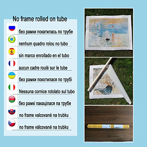 NIMCG Pintura al óleo Pintada a Mano Home Color Umbrella Kit Digital Arte de la Pared Imagen Moderna del Lienzo (Sin Marco) 30x45CM