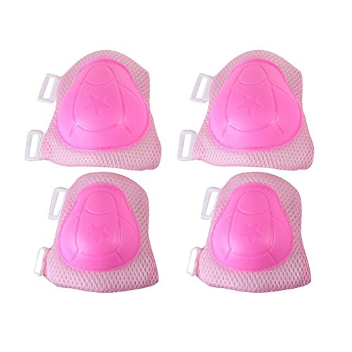 Niños' rodillo guardia protectora, Eruner 3-6 Patines Niños años codo * engrosamiento rodilleras muñeca diseño* Cuchillas para [Deportes ciclismo patinaje] 6 piezas Rose & Pink