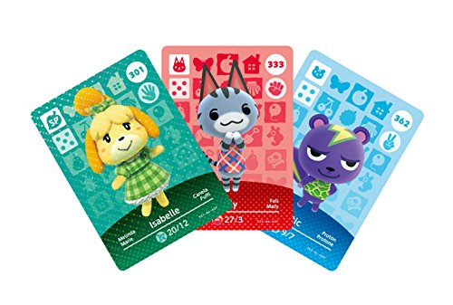 Nintendo - Pack 3 Tarjetas amiibo Animal Crossing HHD - SERIE 4