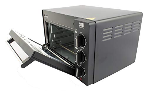 NJ Mini Tostador 14L Horno eléctrico Horno Cocina Temporizador de Mesa Compacto 1200W