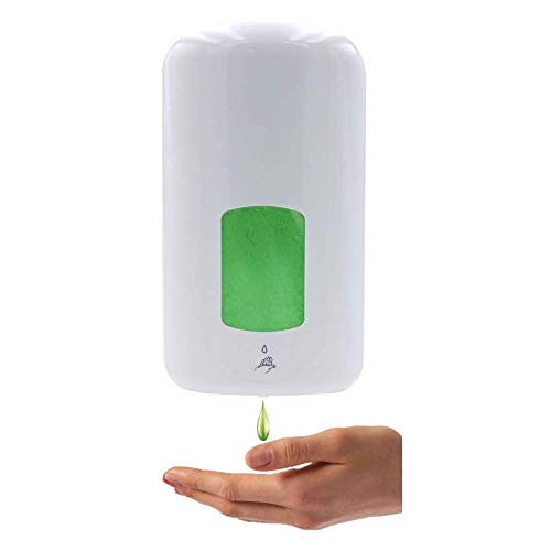 NKare - Dispensador de Jabón automático de Pie, 1L, Sensor Infrarrojo, Material ABS, Higiénico, Cuidado Personal, Ideal para Oficina, Hospital, Hotel, Escuela, [Altura 136x85x39mm, Base 32m]