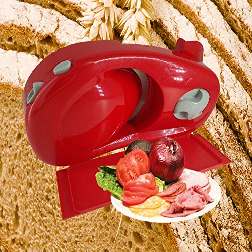 NMBD Carne cortadora de Pan Slicer Plegable for Diversos Alimentos Tales como Carne, Pan, Verduras, jamón, Queso, etc. Stepless Grosor de Corte (0-15Mm) 100 vatios KAIRUI