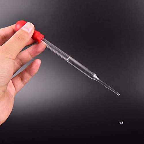 NO LOGO KF-Pipette 2 Droppers Varias especificaciones Duradero Experimento a Largo Medical Glass pipeta cuentagotas pipeta de Transferencia 9-20cm Material de Laboratorio (Capacity : 15cm)