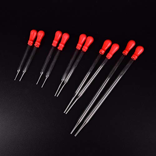 NO LOGO KF-Pipette 2 Droppers Varias especificaciones Duradero Experimento a Largo Medical Glass pipeta cuentagotas pipeta de Transferencia 9-20cm Material de Laboratorio (Capacity : 15cm)