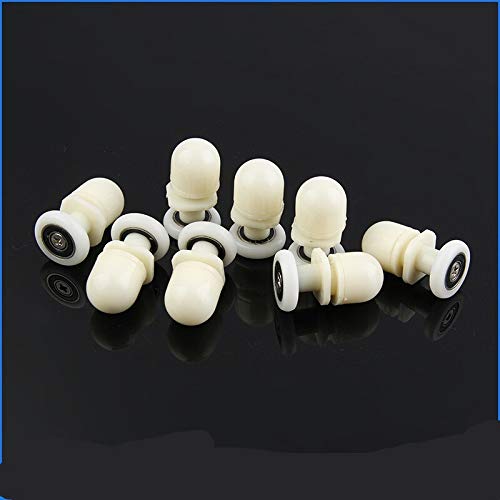 NO LOGO L-Tao-Pulley, 8pcs Ducha Rodillos de Puerta Corredores/Ruedas/poleas daimeter 19mm / 20mm / 23mm / 25mm / 27mm / 29mm con Eje excéntrico, (tamaño : Diameter 25mm)