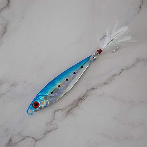 NO LOGO LSB-señuelo, Moldeada 1pcs Metal Plantilla Cuchara un 5/10/15/20/24/30 g Shore Jigging fundición de Plomo Sea Fish Bass Fishing Lure Cebo Artificial trastos (Color : Lure 5, tamaño : 24g)