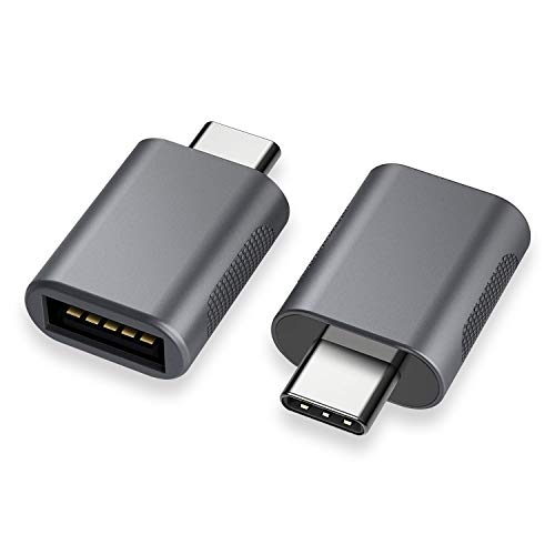 nonda Adaptador USB C a USB, Adaptador USB-C a USB 3.0, USB Tipo-C a USB, Thunderbolt 3 a Adaptador USB hembra OTG para MacBook Pro 2019/2018/2017, MacBook Air 2018 y Más dispositivos tipo C