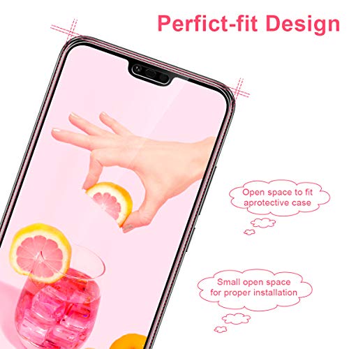 NONZERS Protector de Pantalla para Huawei Honor 10, [3 Piezas] Cristal Templado para Huawei Honor 10, [Fácil Instalación][Alta Definicion][9H Dureza] Protector Pantalla Huawei Honor 10