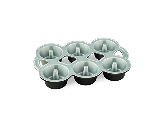 Nordic Ware 80348 - Molde para 6 mini Angel Cakes, metal