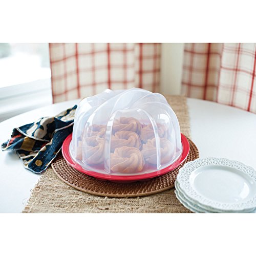 NordicWare Bundt Translucent Dome Cake Keeper, plástico, transparente, 33 x 30,5 x 17,8 cm