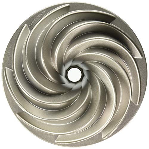 Nordicware Heritage Bundt 80637 - Molde para repostería de aluminio, capacidad para 2 litros