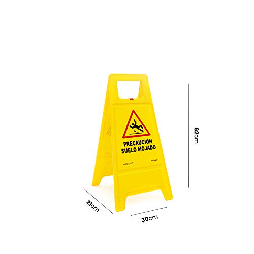 Normaluz RD30070 - Panel con Precaución Suelo Mojado, Plastico, 62 cm