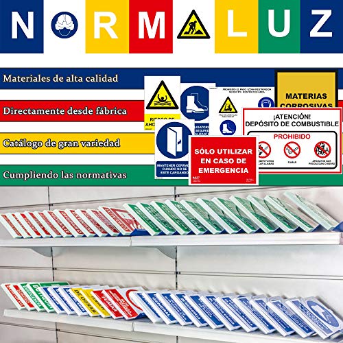 Normaluz RD40052 - Señal Espacio Sin Humo Prohibido Fumar PVC Glasspack 0,7 mm 21x30 cm