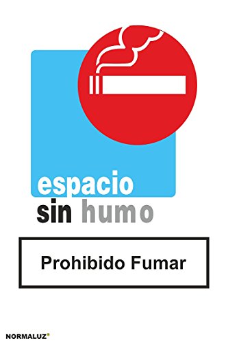 Normaluz RD40052 - Señal Espacio Sin Humo Prohibido Fumar PVC Glasspack 0,7 mm 21x30 cm