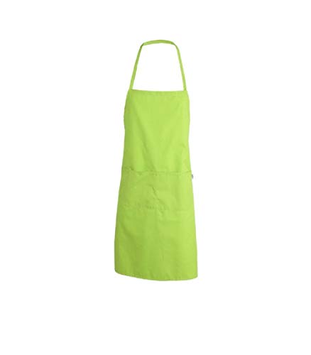 NORVIL Delantal de Cocina Largo con Peto Ajustable (Verde Pistacho)