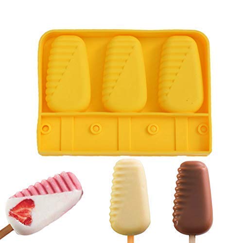 NOSSON Moldes de Silicona de Forma Original para Helado con Palo para paletas saludables Parfait Lolly Mold Ice Cube Acapulco Hornear Herramienta congelada-