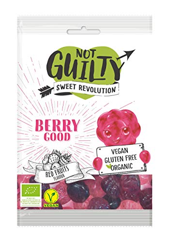 Not Guilty Gominolas Vaya Bayas Ecológicas - Frutos Rojos - Vegetariano, Vegano, Sin Gluten - Bolsita 100 G