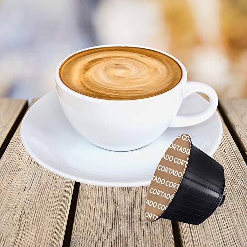 Note D'Espresso Cápsulas de Café Cortado Instantáneo Exclusivamente Compatibles con cafeteras de cápsulas Nescafé* y Dolce Gusto* 48 Unidades da 6,3 g, Total: 302.4 g